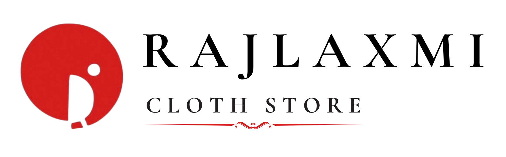 Black Beige Modern Aesthetic Floral Initial Clothing Store Logo